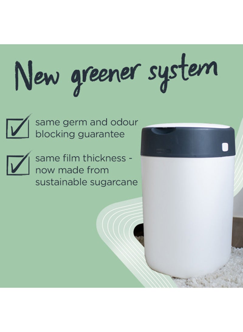 tommee tippee Twist And Click Advanced Nappy Bin Refill Cassettes, Sustainably Sourced Antibacterial Greenfilm - Image 5