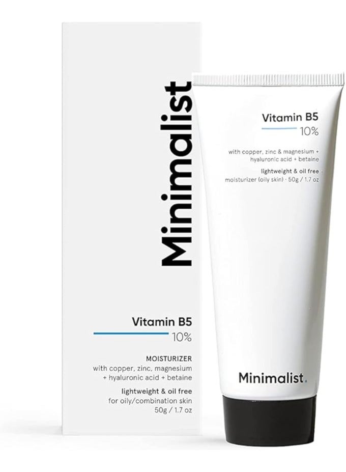 MINIMALIST Minimalist Vitamin B5 10% Oil Free Fast Absorbing Lightweight Face Moisturizer Gel For Oily & Acne Prone Skin  - Image 1
