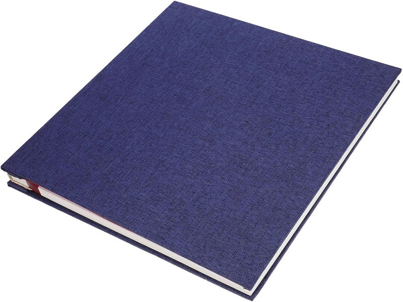 TOYANDONA Retro Blue Linen Self-adhesive 16-inch DIY Photo Album Large Capacity Family Picture Book for Scrapbooking and Memory Storage - Image 1