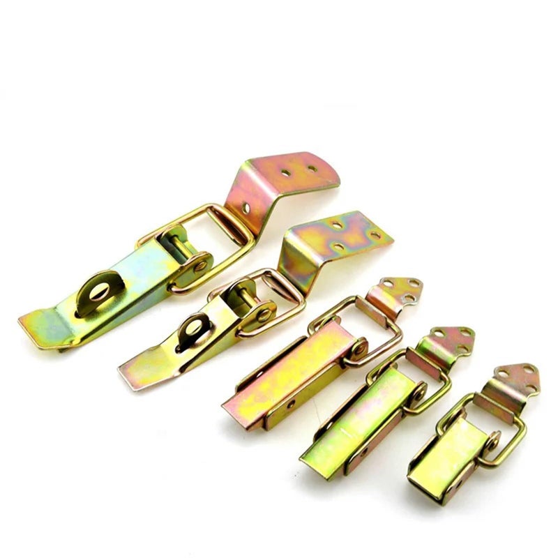 Spring Loaded Suitcase Chest Locking Hasp Hardware Box Toggle Latch Military Buckle 304 SUS 5pcs - Image 2