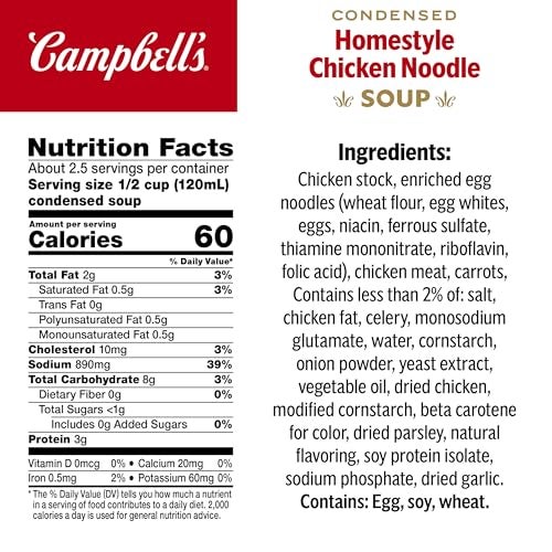 Campbell'S Campbells Condensed Homestyle Chicken Noodle Soup Packaging May Vary 105 Oz Pack of 12 - Image 5