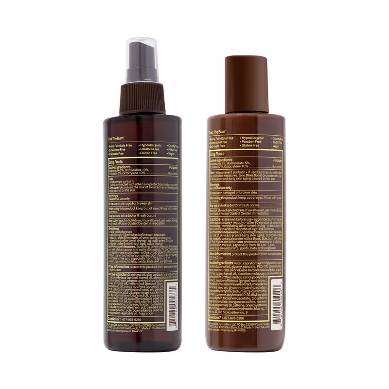 Sun Bum لوشن تان من صن بوم وزيت تان SPF 15 نباتي وصديق للشعاب المرجانية (خالي من أوكتينوكسات وأوكسي بنزون) كريم وزيت تان مع الألوة فيرا - Image 2