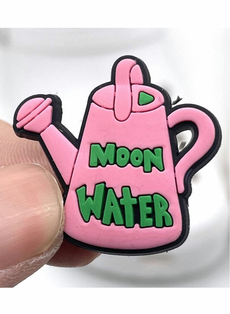 Excefore Croc Charms Jibbitz, Cute Shoe Charms Soft PVC Cartoon Croc Charms Fit for Clog Sandal Bracelet Wristband Trendy Croc Charms Designer Adult Teen Girls Women Party Favor Birthday Gifts 12 PCS Pink - Image 5