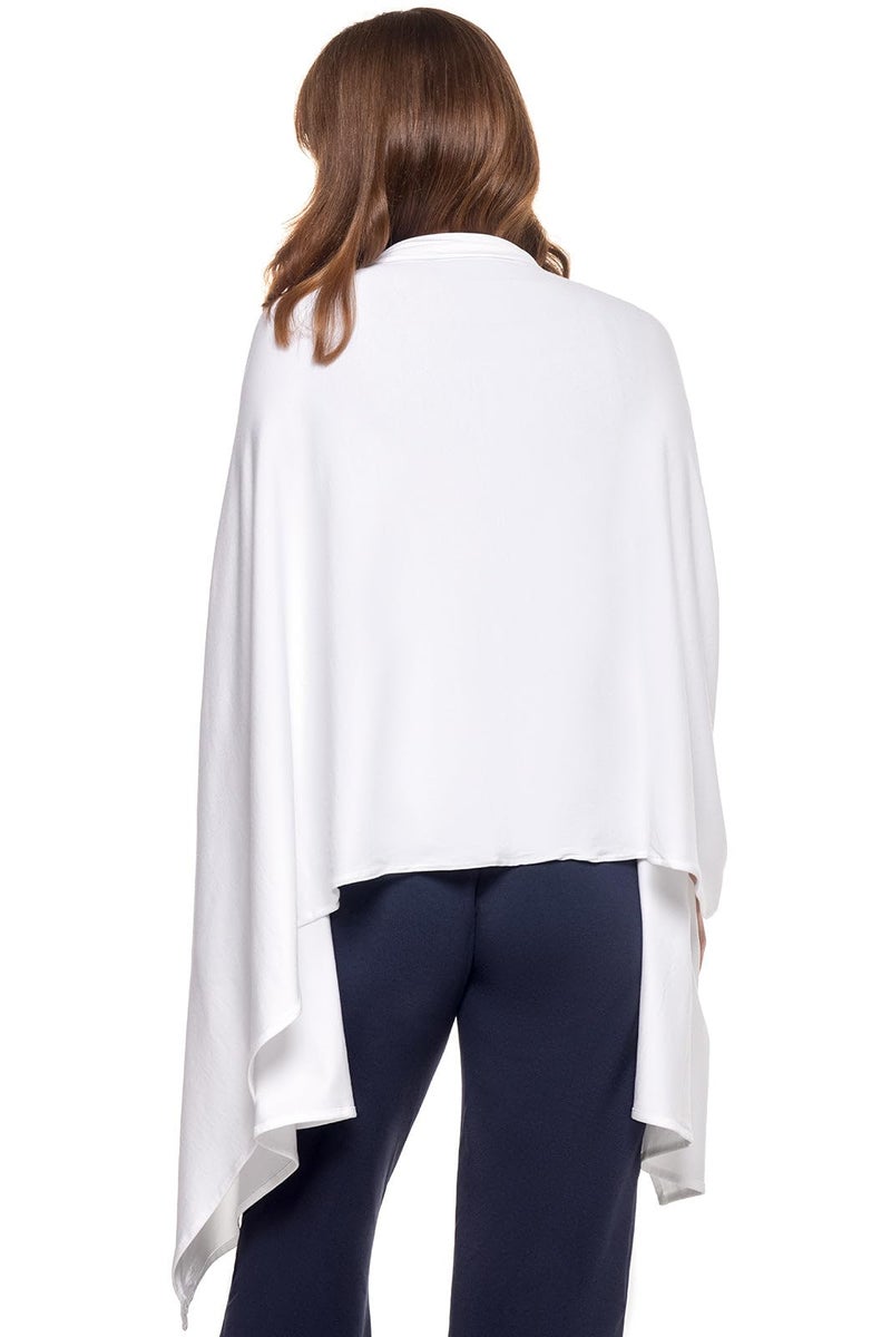 Coolibar Beach Shawl - UPF 50+ Sun Protection - Sanibel in White - Image 3