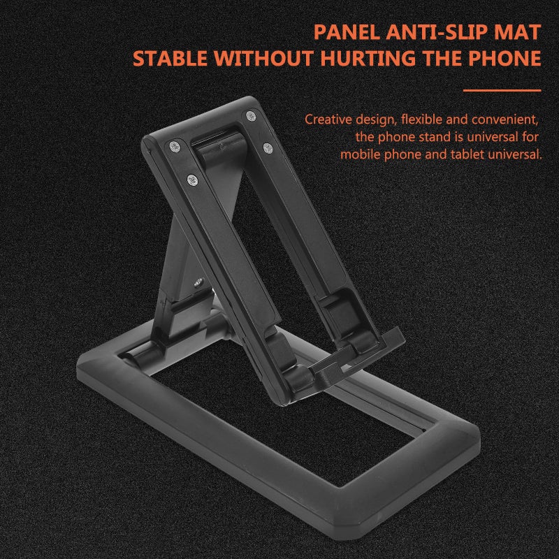 Foldable Adjustable Phone Stand Holder Black 3 Pack For Desktop Office Home Travel - Image 5
