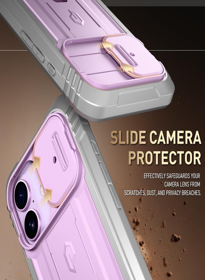 Poetic for iPhone 17 Case with Camera Control Capture Button, [Slide Camera Cover] [Built-in Stand] [Built-in Screen Protector] Full-Body Military Grade Rugged Phone Case for iPhone 17, Purple - Image 5
