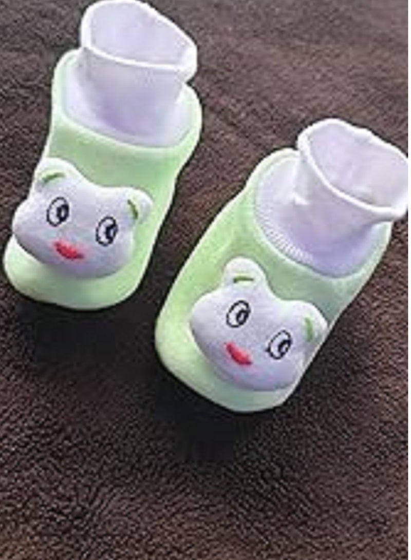 زوج جوارب بيبي مميز ومصمم بعناية للأطفال بألوان متعددة ألوان متعددة نابضة بالحيوية - Image 1