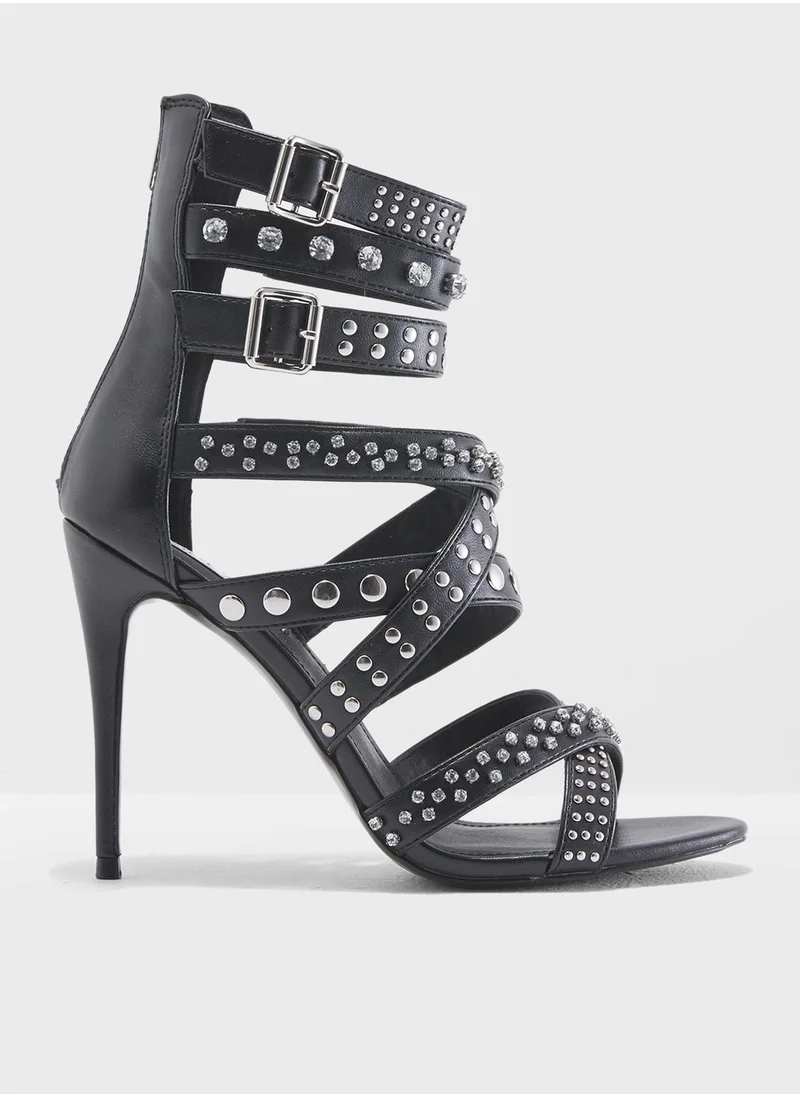 STEVE MADDEN Motto Studded Multi Strap Sandal