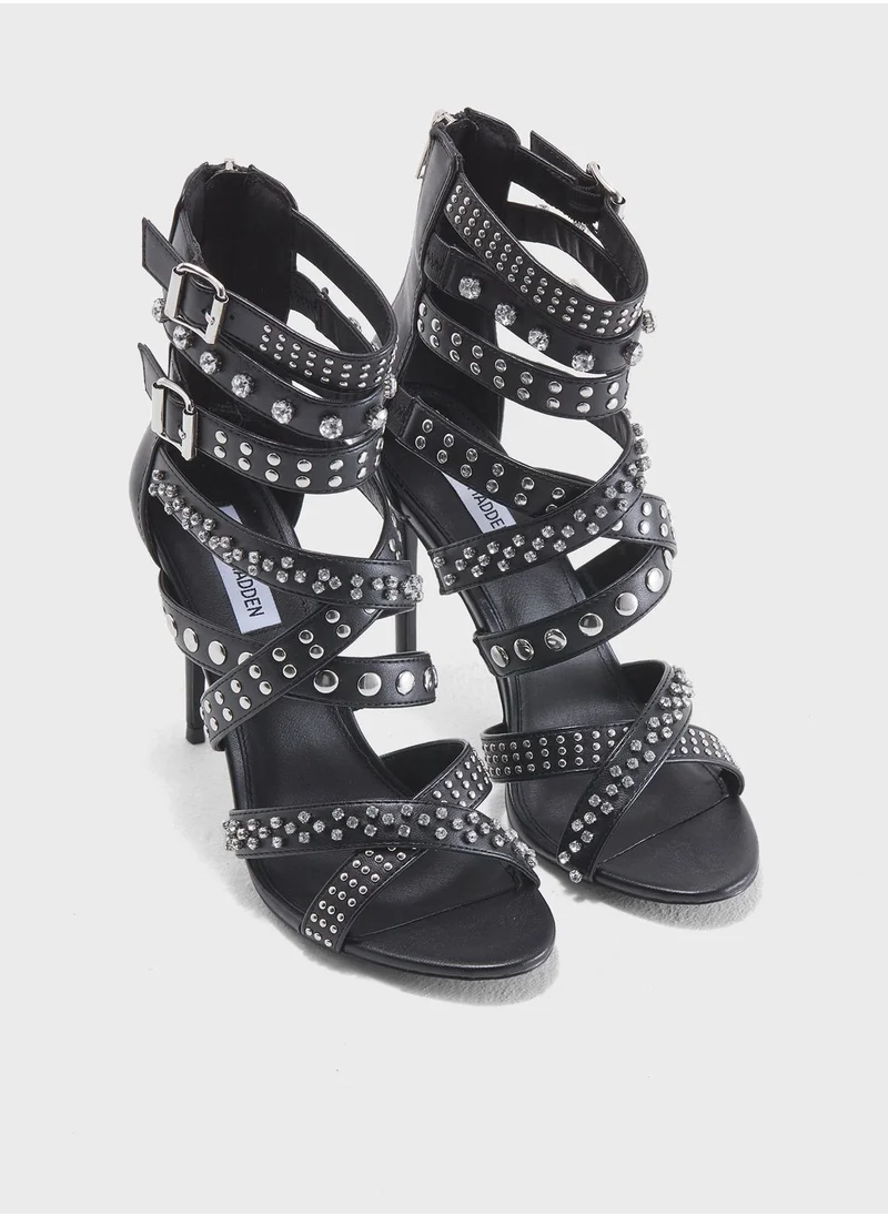 STEVE MADDEN Motto Studded Multi Strap Sandal