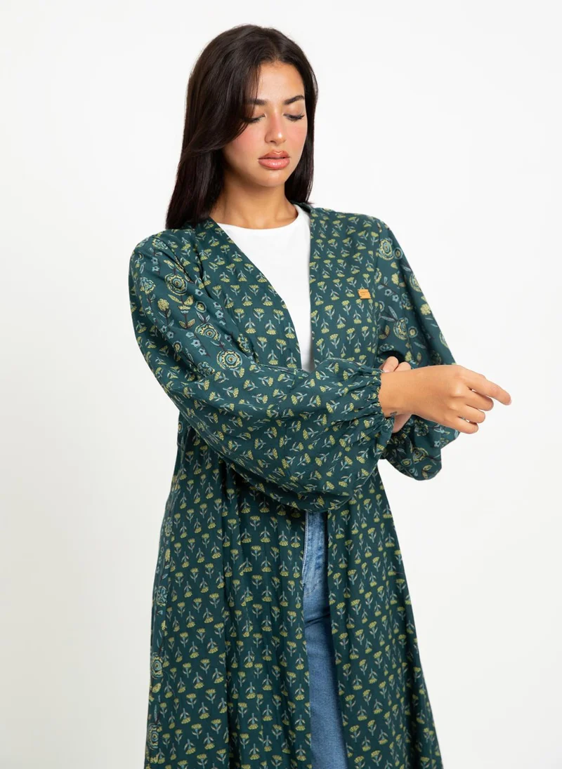 Kaafmeem Jade Ray A-Cut Abaya