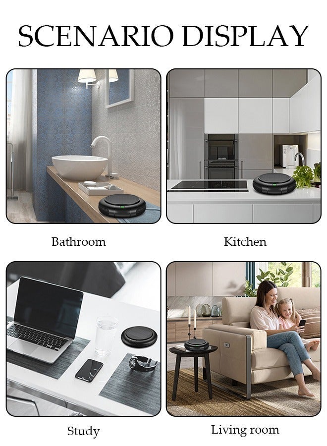 DUNISO Car Ionizer Air Purifier, USB Air Freshener, Portable Vehicle Air Purifier with USB Charging 2 Modes and 3 Speeds, Filters for Pollution, Odors, Gases, Car Fumes, Viruses, Great for Travel or  Commute - Image 5