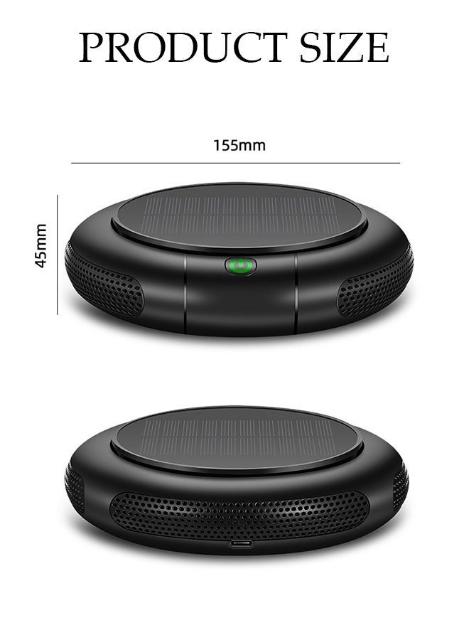 DUNISO Car Ionizer Air Purifier, USB Air Freshener, Portable Vehicle Air Purifier with USB Charging 2 Modes and 3 Speeds, Filters for Pollution, Odors, Gases, Car Fumes, Viruses, Great for Travel or  Commute - Image 2