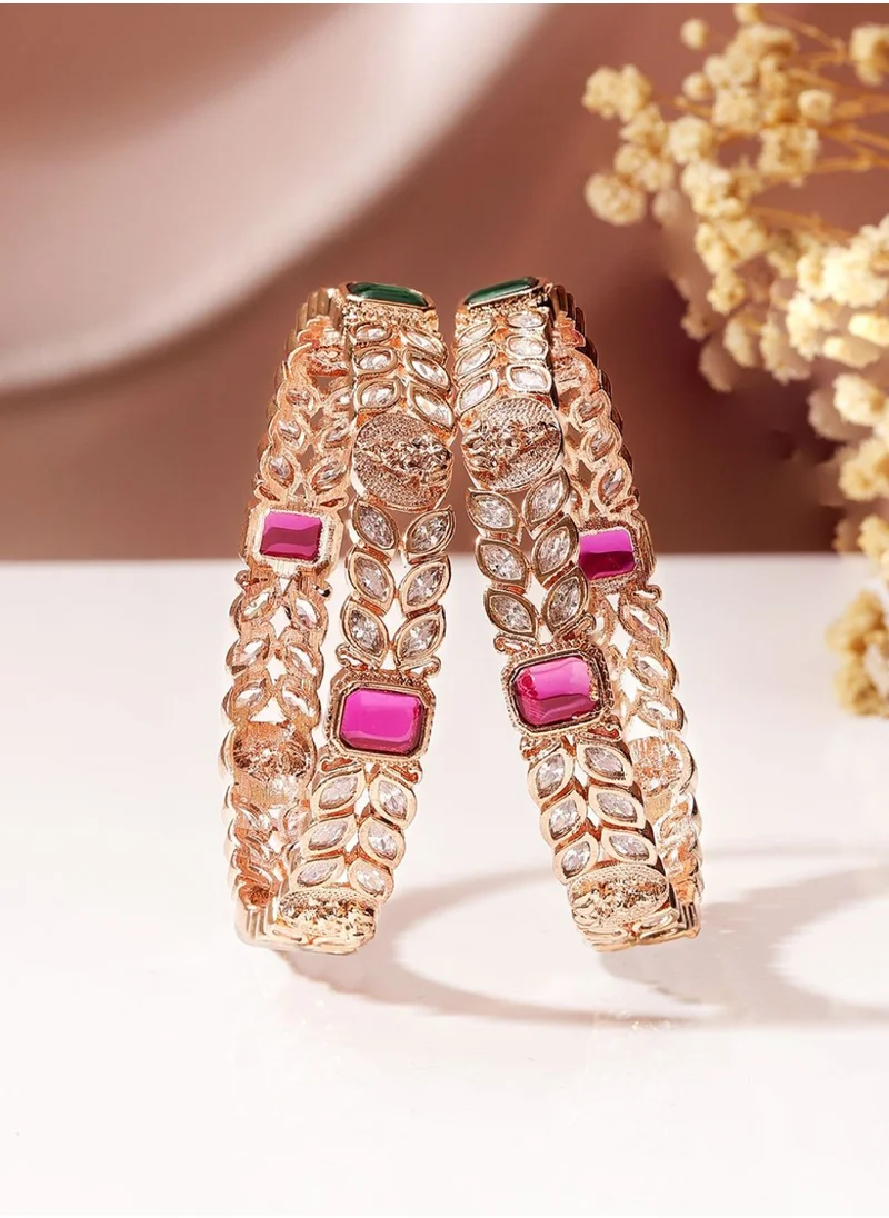 Priyaasi Rose AD-Studded Bangles