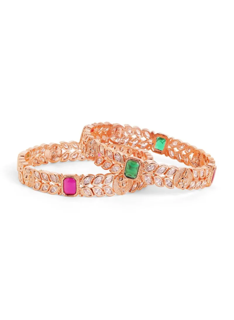 Priyaasi Rose AD-Studded Bangles