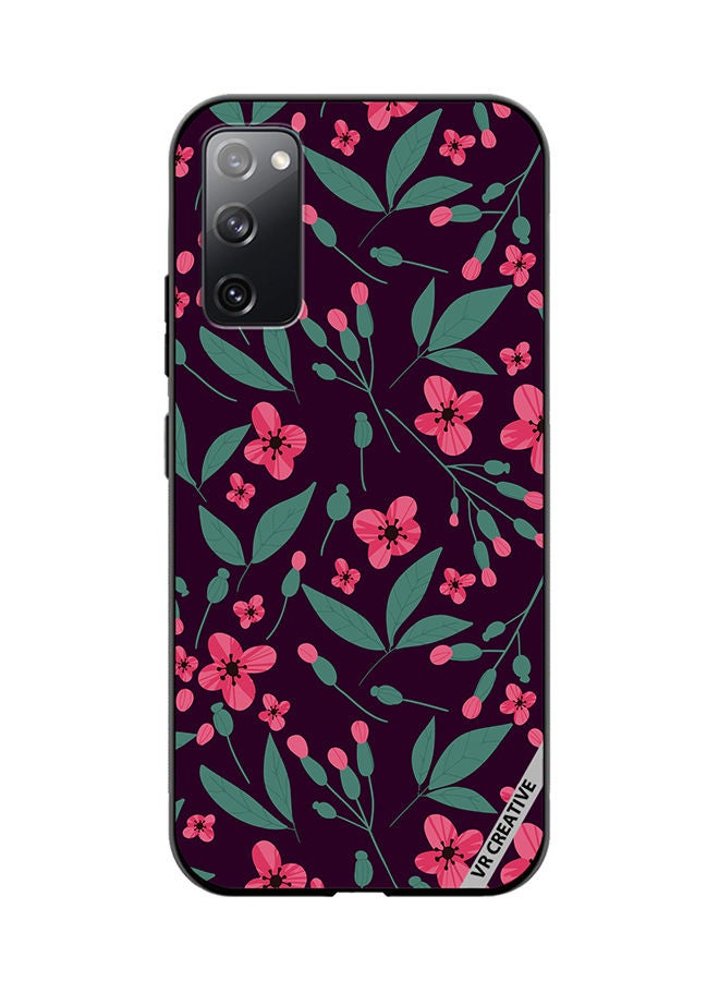 VR CREATIVE Protective Case Cover For Samsung Galaxy S20 FE 5G Flower Design Multicolour - Image 1