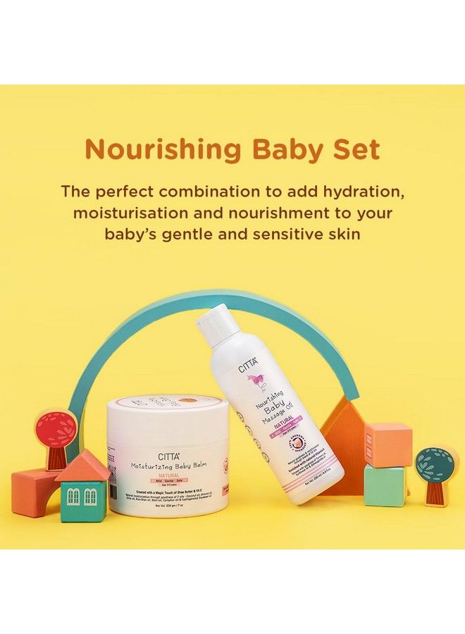 CITTA Nourishing Baby Massage Oil For New Born & Moisturizing Baby Balm Pack Of 2200 Ml 200 Gm - Image 3