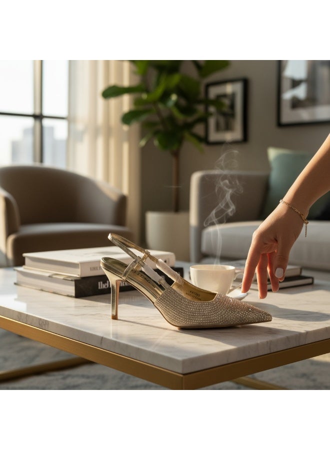 بيتر حذاء نسائي ذهبي - Image 2