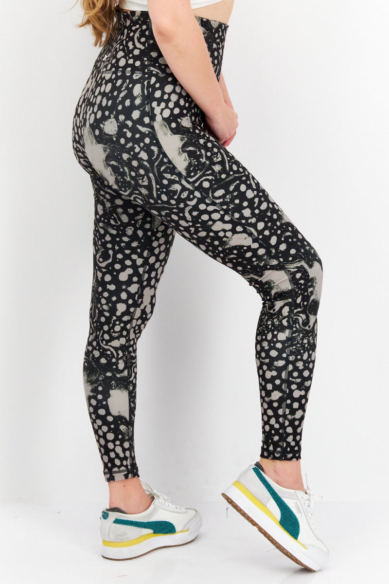 Reebok ملابس رياضية نسائية ضيقة للتدريب، سوداء - Image 2
