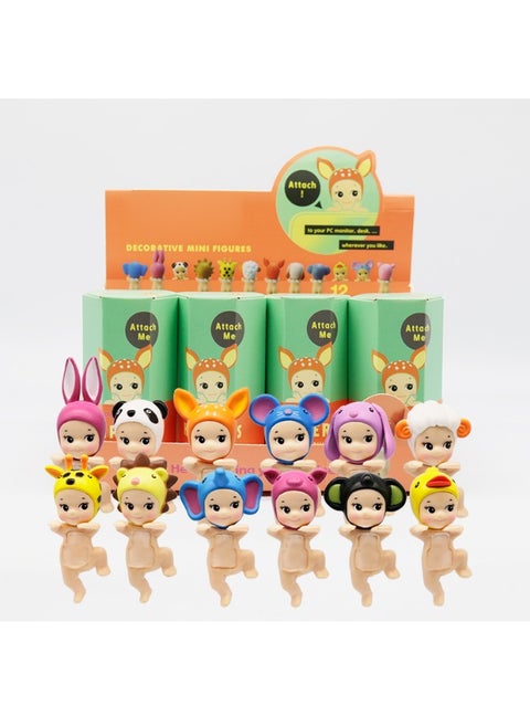 12pc Sonny Angele Blind Box hippers Animal Anime Figures Ornaments Dolls