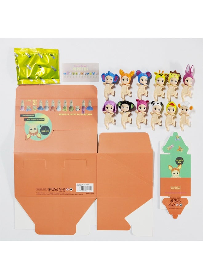 12pc Sonny Angele Blind Box hippers Animal Anime Figures Ornaments Dolls
