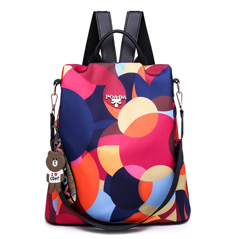 Travel Backpack Women'S Korean Fashion Anti-Theft Schoolbag Women'S Oxford Cloth Bag Backpack Explosions - Image 3
