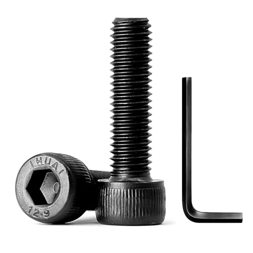 KONGKI M6-1.0 x 30mm Socket Head Cap Screws Bolts, Allen Drive, 12.9 Alloy Steel, Full Thread, Black Oxide, 20 PCS (with Hex Spanner) - Image 1