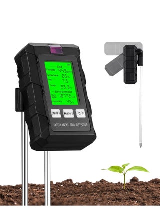 Multifunctional Soil Meter Soil Detector Soil Monitor with LCD 6-in-1 Measures Soil Fertility/Moisture/Temperature/PH/Sunlight Intensity/Ambient Humidity Soil Tester for Indoor Outdoor Planting - pzsku/Z0B2349F44C5B082DBF34Z/45/1746223397/73d51085-8a7b-4468-ac9e-2894f88a4cca