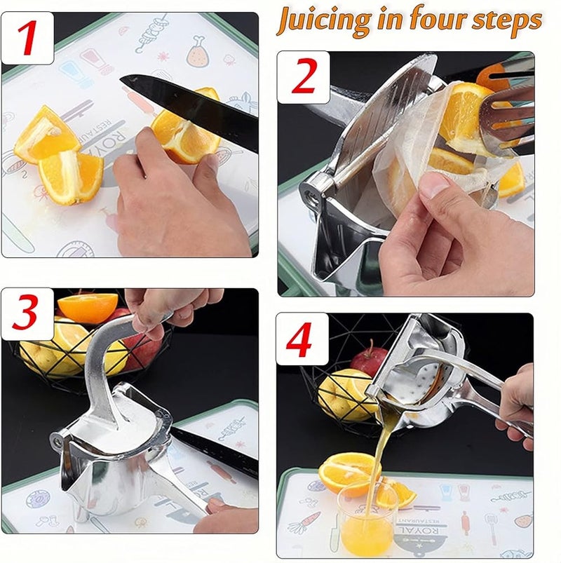 Spaceshoop Aluminum alloy fruit juicer lime press, manual juicer citrus lemon squeezer, professional hand juicer kitchen tool for extracting lemon juice and more fruit - Image 3