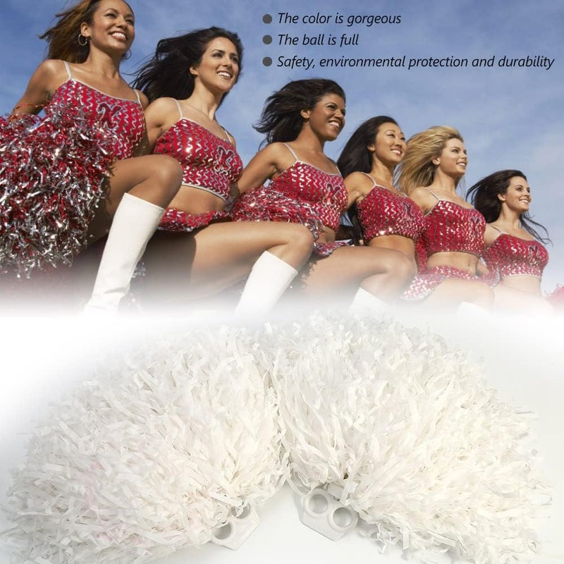 comfrt 2 Pcs Cheerleader Pom Poms Cheerleading Sport Party Dance Accessories, 8 Colors to Choose - Image 5