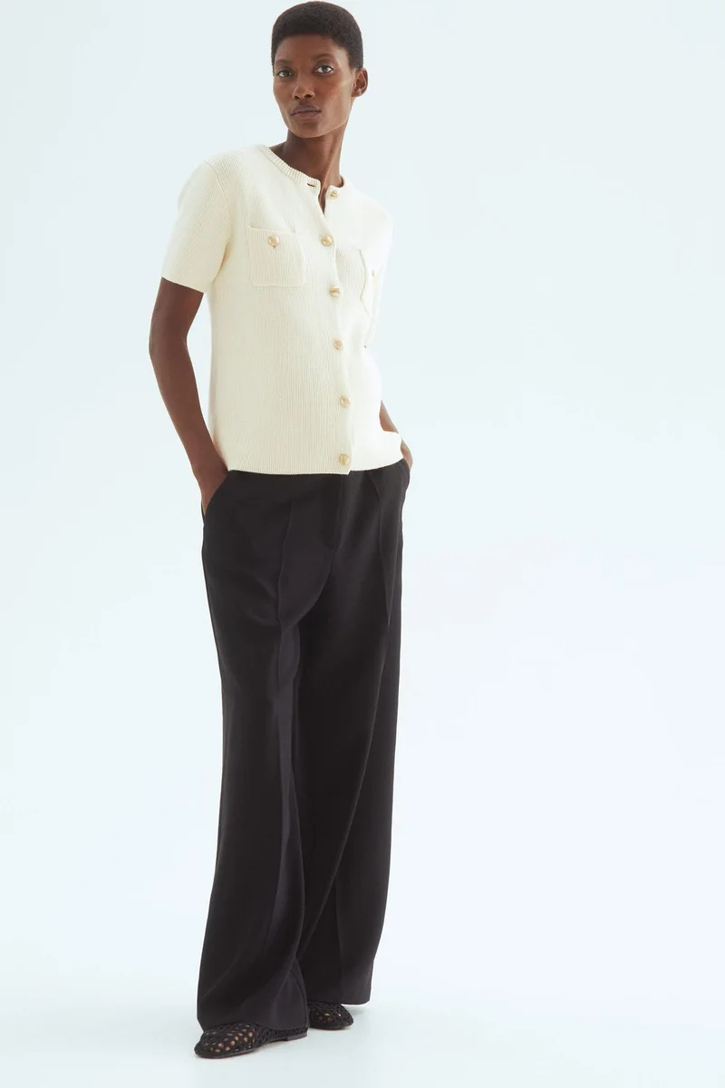 H&M MAMA Rib-knit cardigan