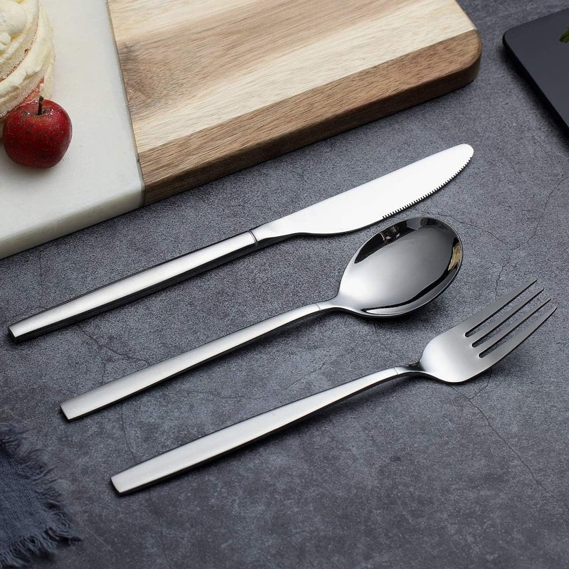 Berglander Flatware Set 40 Pieces Stainless Steel Flatware Set Silverware Set Service For 8 - Image 5