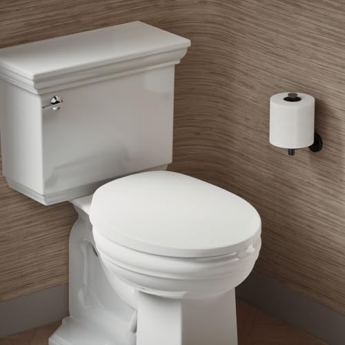KOHLER K-10515-0 PureWarmth Heated Quiet-Close Round-Front, Soft Close Toilet Seat for Standard Toilets, Slow Close, White - Image 2
