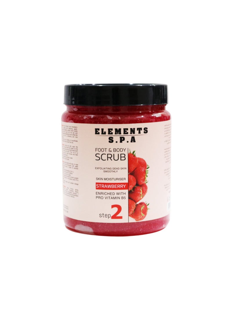 ELEMENTS BODY SCRUB STRAWBERRY 1000ML