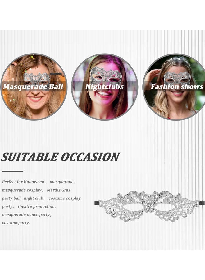 3 PCS Lace Masquerade Masquerade Masks, Party Decoration Masks, Holiday Dress Accessories - Image 4