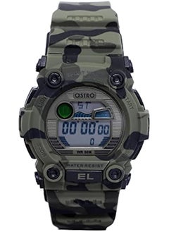 ASTRO Men Watch Digital Display And Plastic Strap A21901 Pphb Green Camouflage 