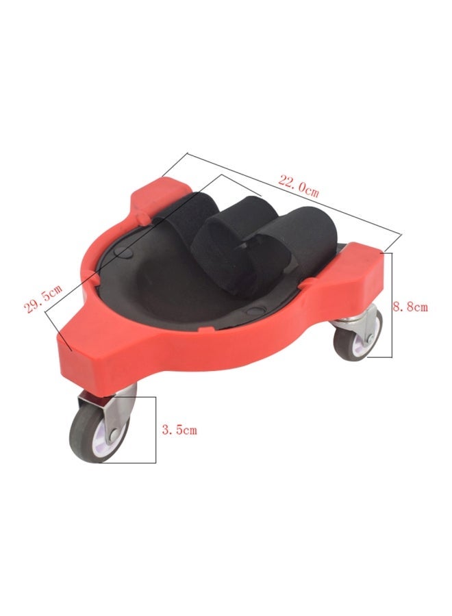 NIBEMINENT Multi-Functional Rolling Knee Pad Red/Black 29.5x8.8x22cm - Image 4