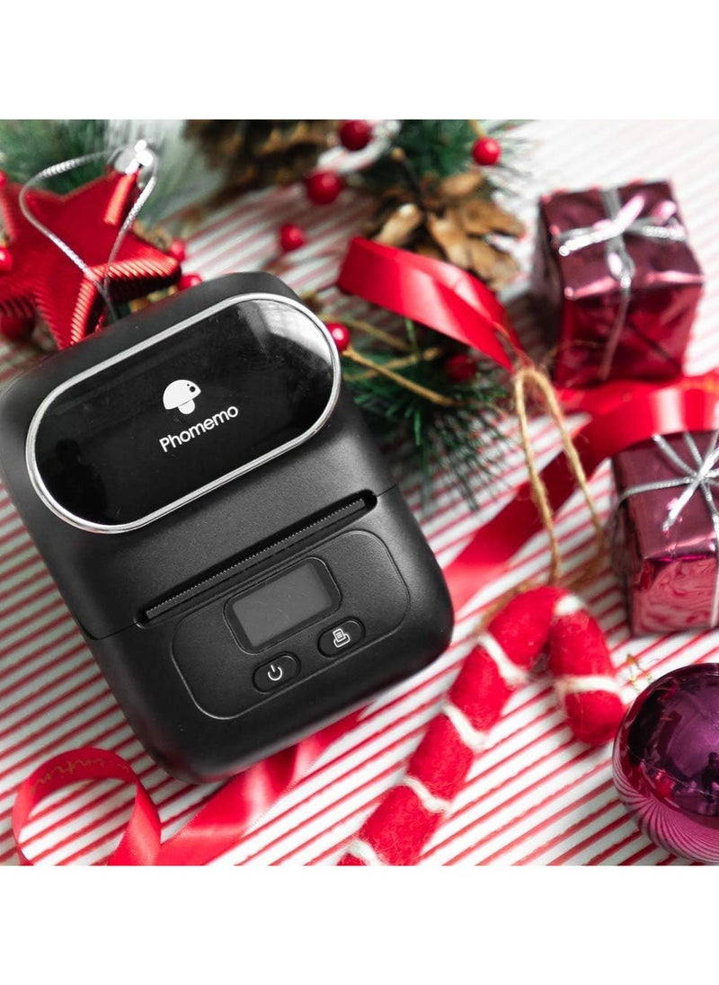 phomemo - M110 Portable Thermal Label Printer Bluetooth Connection Apply For Labeling Shipping Office Cable Retail Barcode And More - Image 1