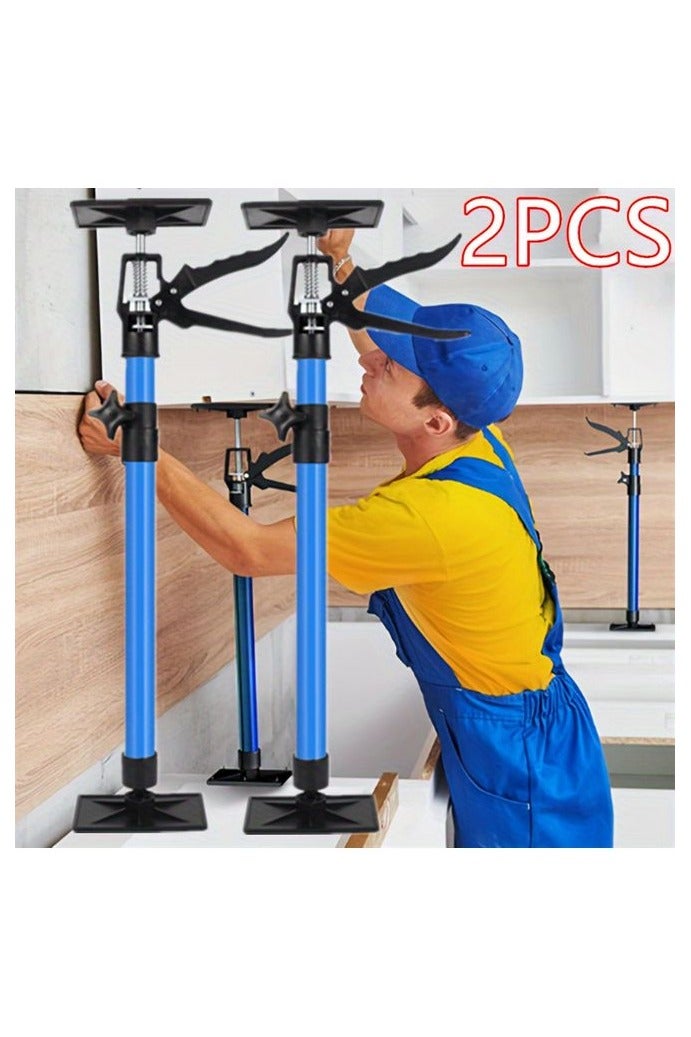 HOMESTAR 2pcs Adjustable 360° Rotating Drywall Lifts - 11.81-23.23" Height Range, Quick Release & Anti-Slip Base, Multipurpose Cabinet Jack - Image 1
