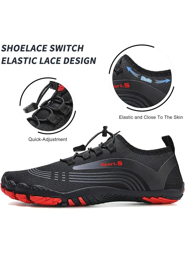 OUSIMEN Water Shoes Womens Mens Quick-Dry Non-Slip Soft Barefoot Swimming Shoes for Pool Beach Aqua Sports Outdoor Surf Yoga Diving Snorkeling Shoes - Image 3