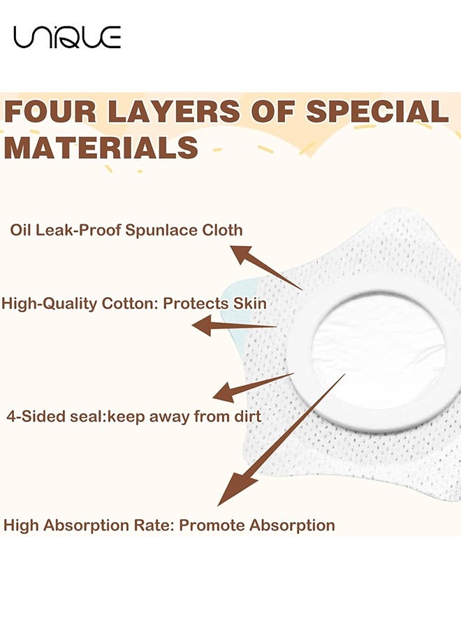 Unique 10Pcs Disposable Castor Oil Packs,Castor Oil Patches for Belly Button,Self-Adhesive Castor Oil Pack Wrap Spunlace Cloth,Castor Oil Wrap Pads Castor Oil Compress Water and Oil Proof (Oil Not Included)  - Image 3
