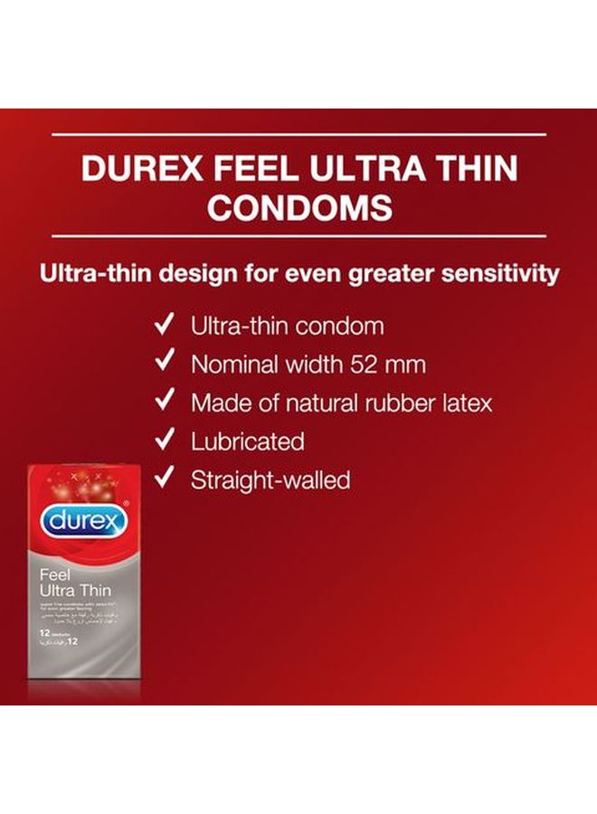 Durex Feel Ultra Thin Condom Pack of 12 - Image 4