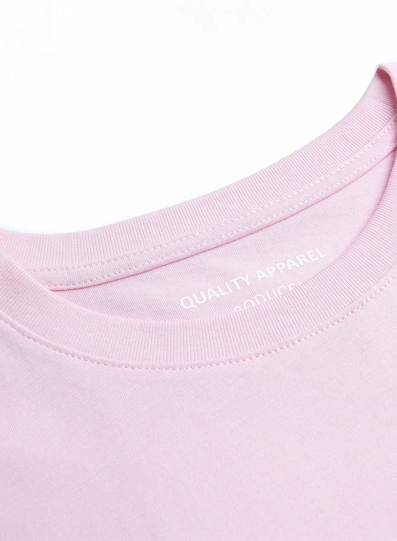 GIORDANO  Women’s Comfort Fit Cotton Signature Print Tee for Women | Best Price UAE