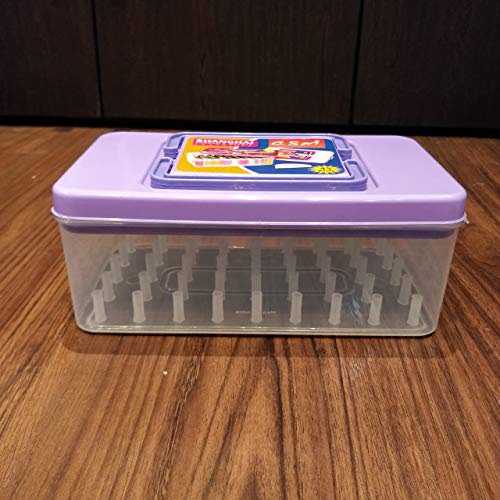 c s m C.S.M CSM ® Thread and Needle Box - Big Size 45 spools Empty Thread/Tailor Box - Image 1