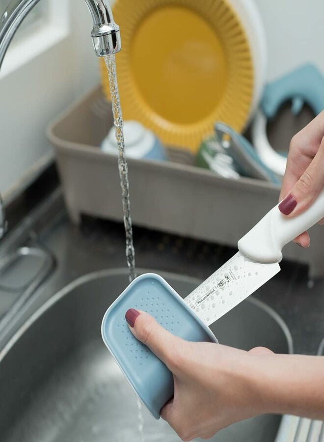 فرشاة تنظيف السكاكين وأدوات المائدة والمطبخ بشعيرات فرك المطبخ - Image 2