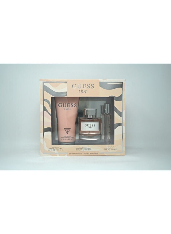 غس 1981 مجموعة 3 قطع (100 مل ماء عطر + 200 مل بلسم + 15 مل)