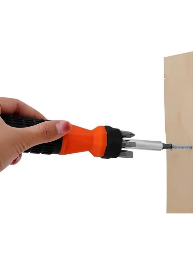 GGOOT 6 in 1 Ratchet Screwdriver Durable Household Multifunctional Repair Hardware Tool Screwdriver Portable Set Hand Tools  - Image 3