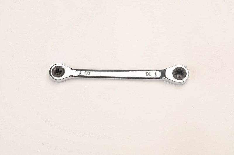 FLZOSPER ETorx Double Box Ratcheting Wrench E6x E8Heavy Duty CRV Box Ratchet Gear Spanner