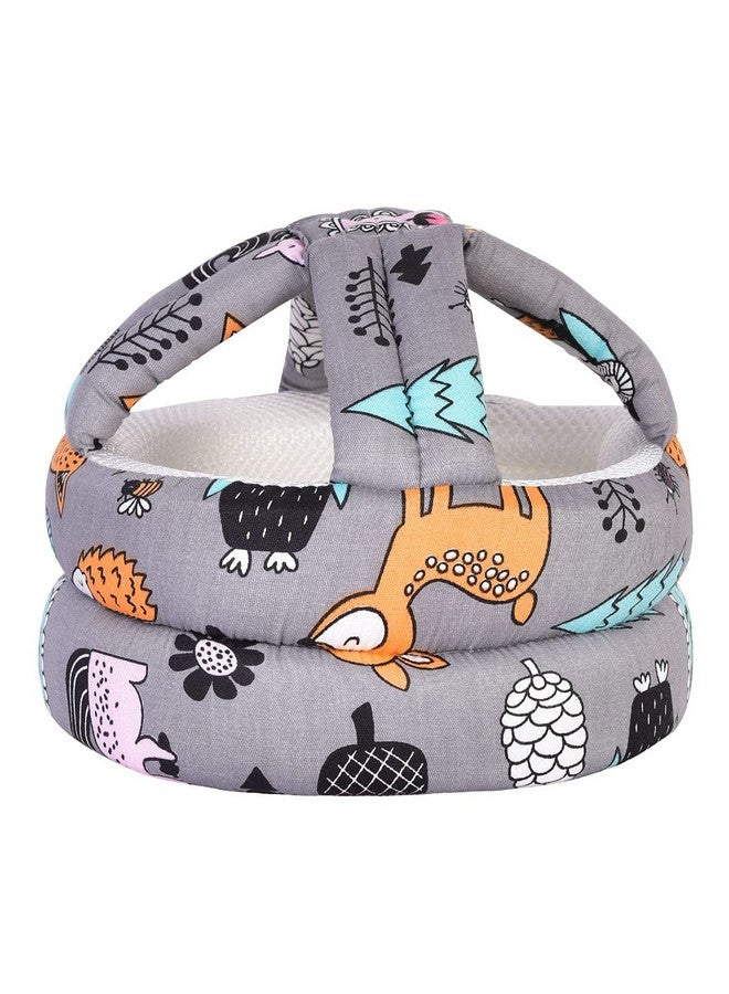 Umtiti Baby Adjustable Helmet, Lightweight and Soft, Great for Baby Learning to Walk and Crawl. Forest,Gray - Image 1