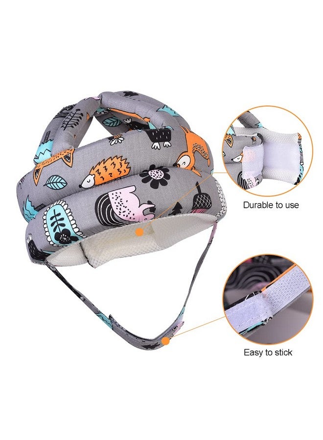 Umtiti Baby Adjustable Helmet, Lightweight and Soft, Great for Baby Learning to Walk and Crawl. Forest,Gray - Image 2