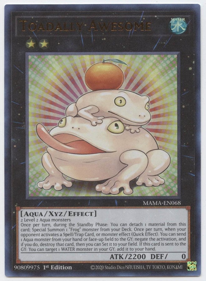 Yu-Gi-Oh! Toadally Awesome - MAMA-EN068 - Ultra Rare - 1st Edition - Image 1
